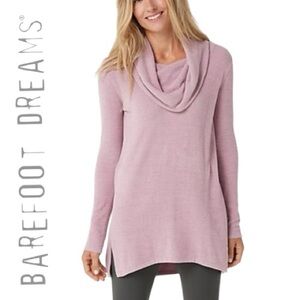 Barefoot Dreams CozyChic Ultra Lite Cowl Neck Hi-Low Tunic In Orchid. Size 2X.